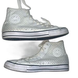 Converse all star triple white tru tec high top